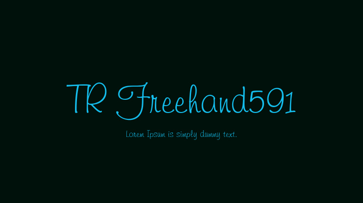 TR Freehand591 Font