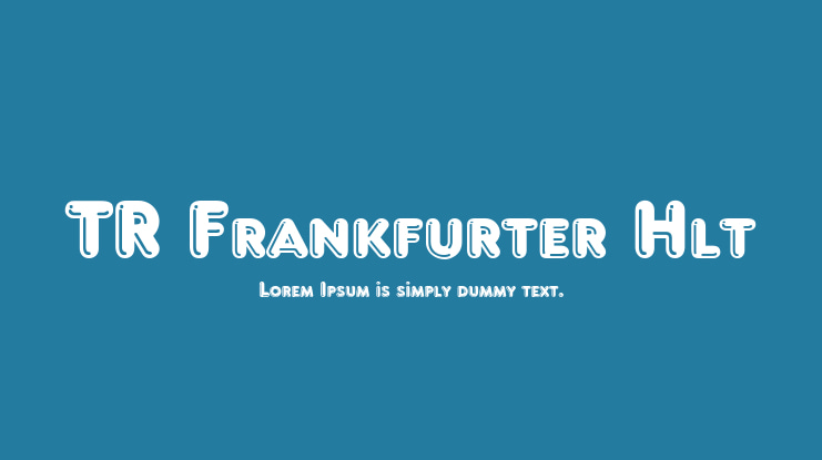 TR Frankfurter Hlt Font