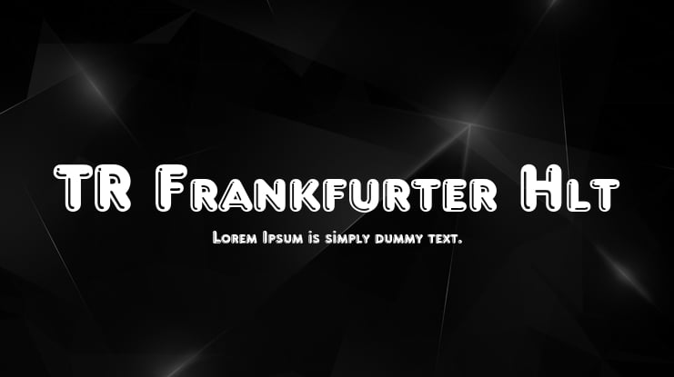 TR Frankfurter Hlt Font