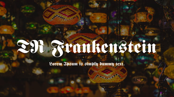 TR Frankenstein Font