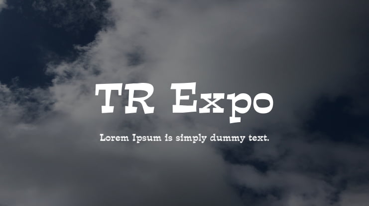 TR Expo Font