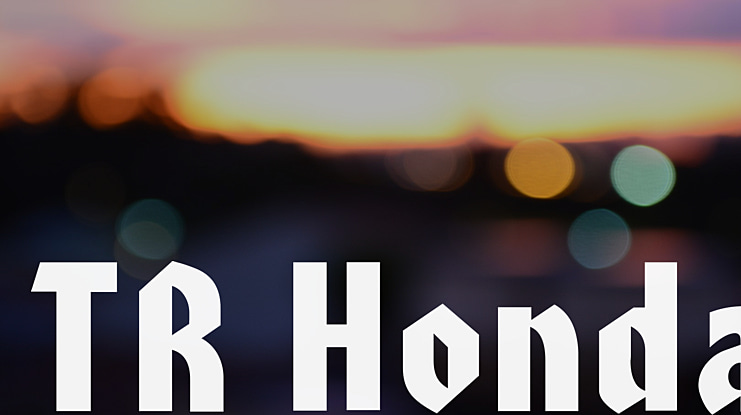 TR Honda Font