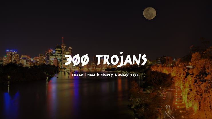 300 Trojans Font Family