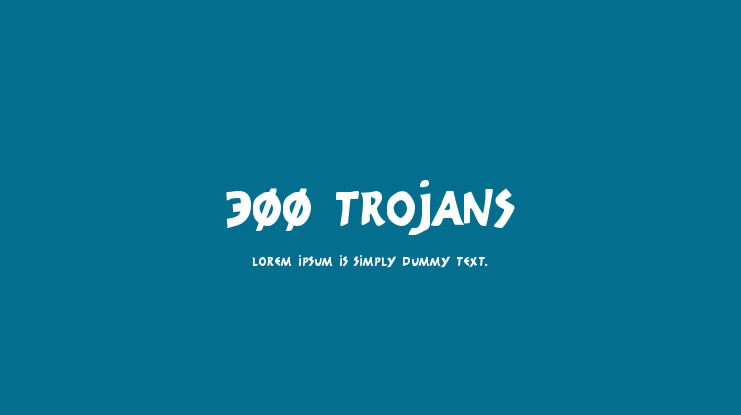 300 Trojans Font Family