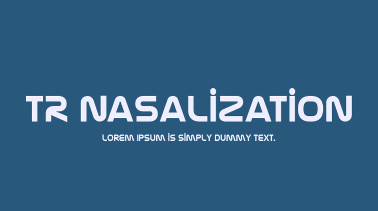 TR Nasalization Font