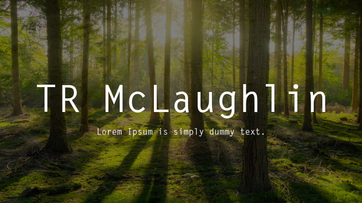 TR McLaughlin Font