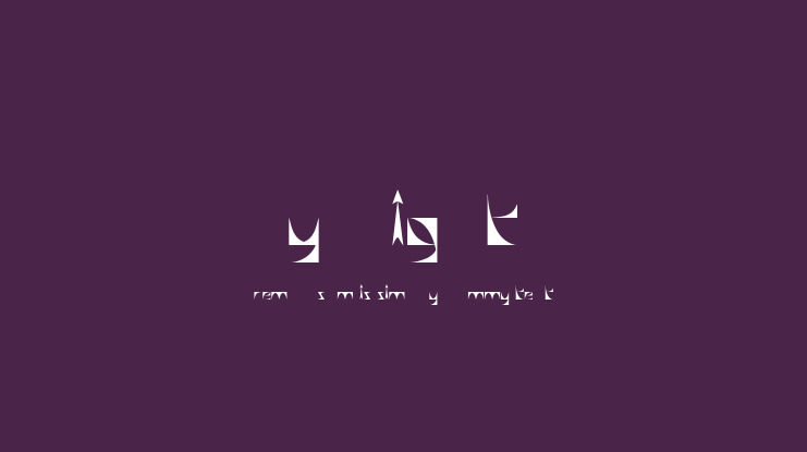 SWALLOW Sky Night Font