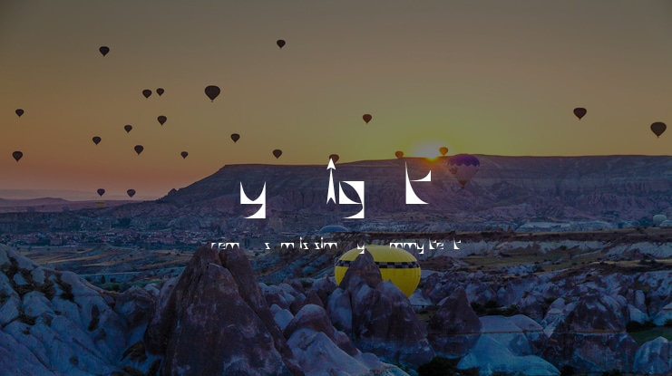 SWALLOW Sky Night Font