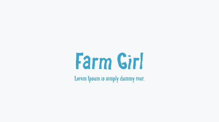 Farm Girl Font