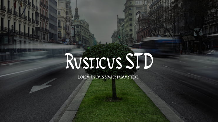 Rusticus STD Font