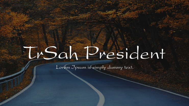 TrSah President Font