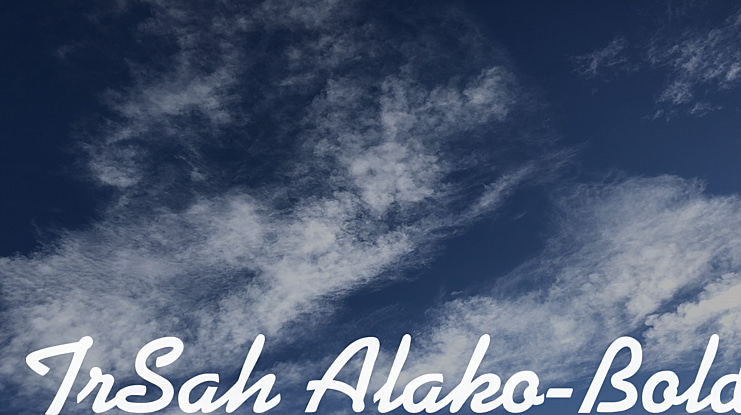TrSah Alako- Font