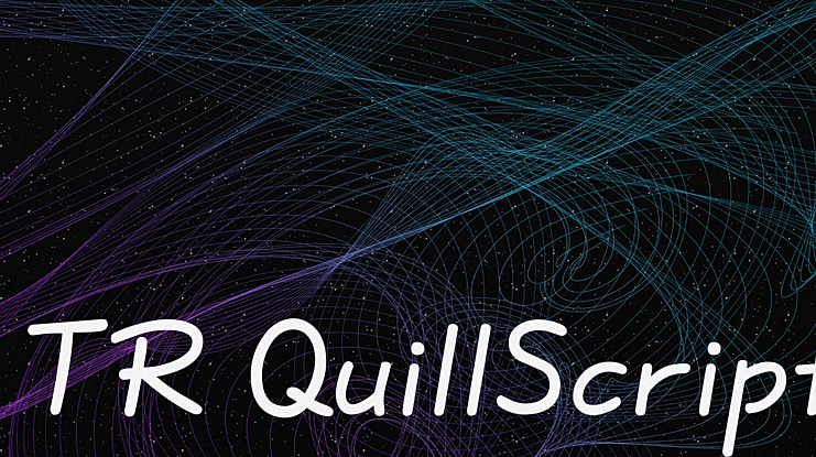 TR QuillScript Font