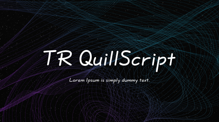 TR QuillScript Font