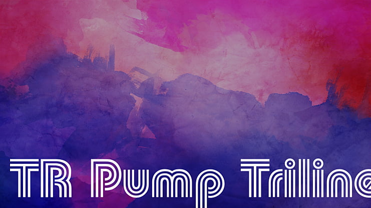 TR Pump Triline Font