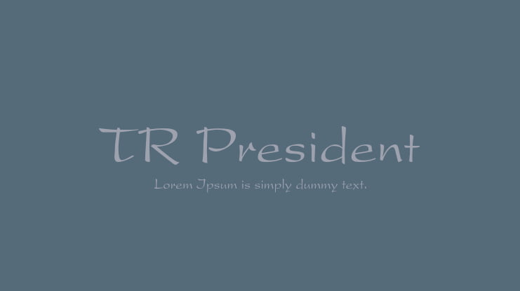 TR President Font