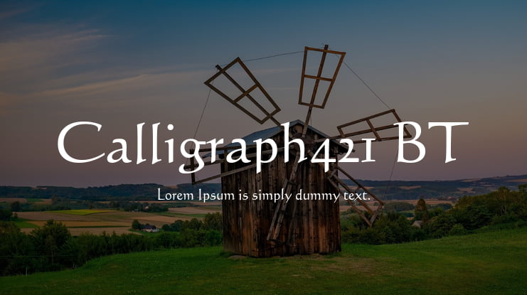 Calligraph421 BT Font