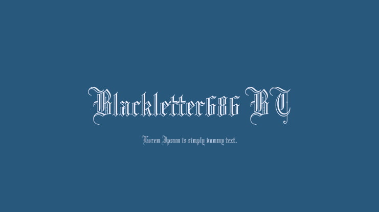 Blackletter686 BT Font