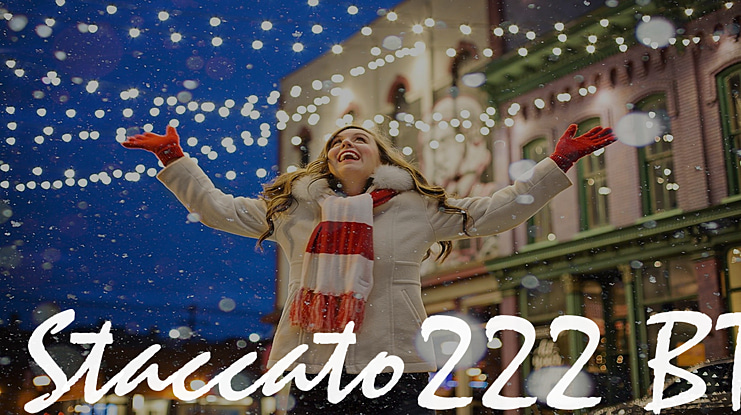 Staccato222 BT Font