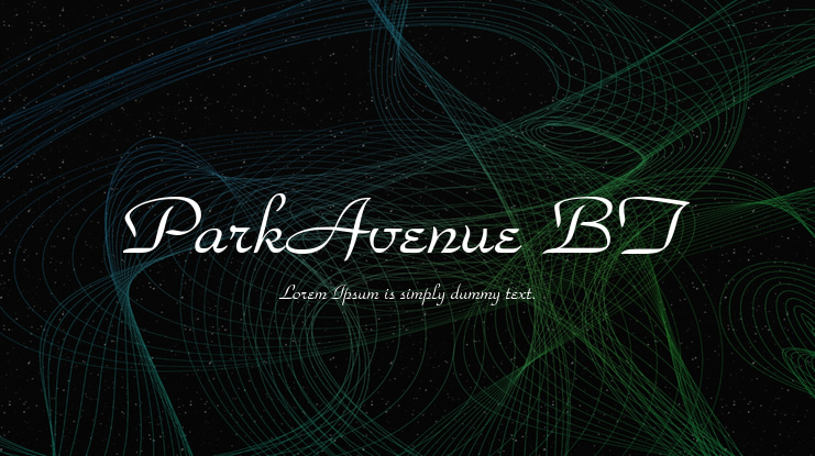 ParkAvenue BT Font