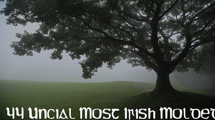 YY Uncial Most Irish Molded Font