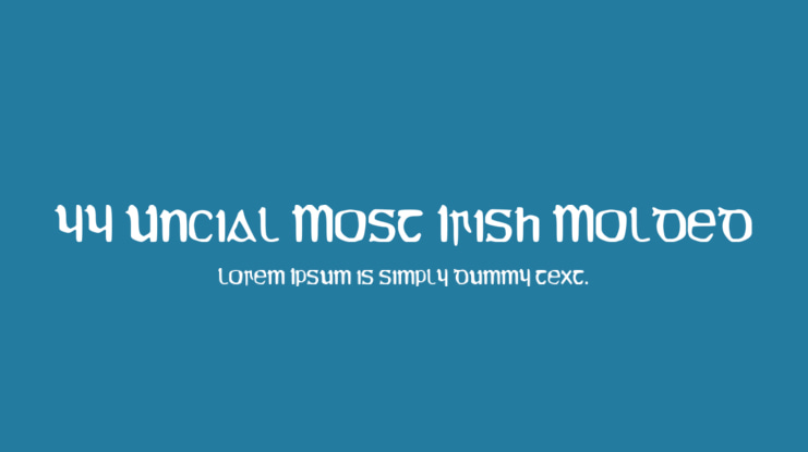YY Uncial Most Irish Molded Font