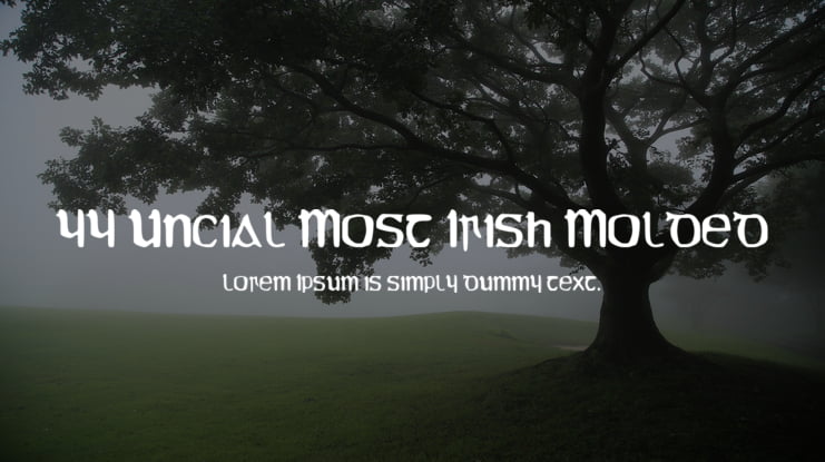 YY Uncial Most Irish Molded Font