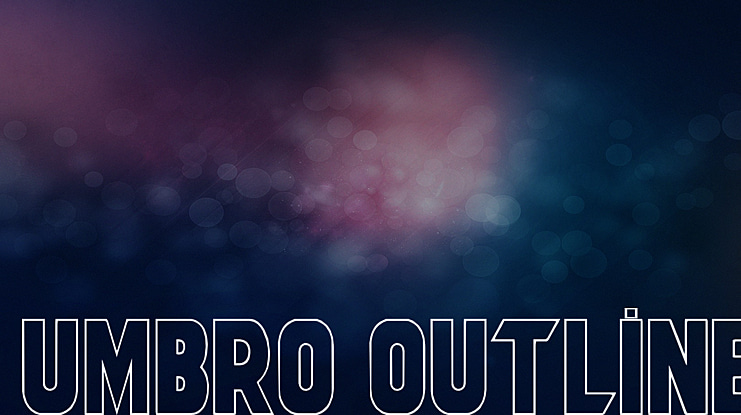 Umbro Outline Font