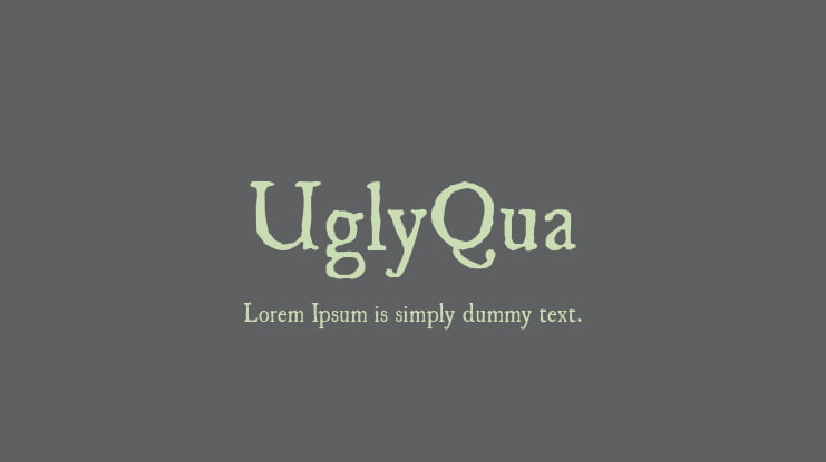 UglyQua Font