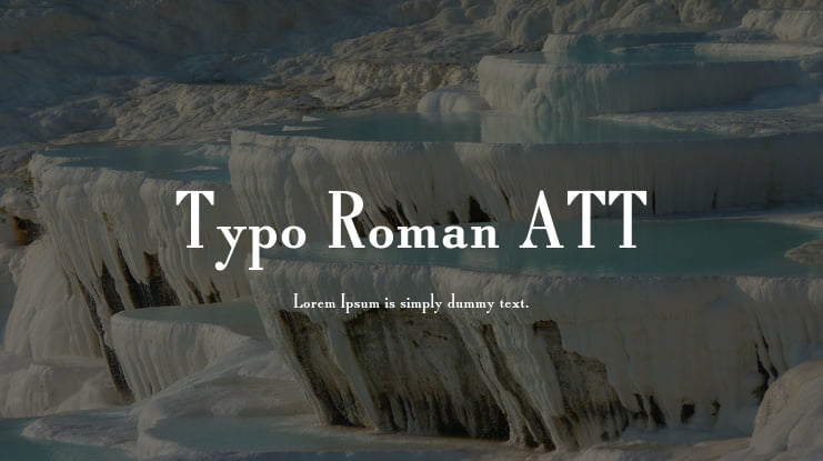 Typo Roman ATT Font