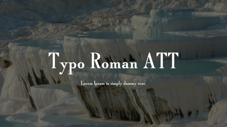 Typo Roman ATT Font