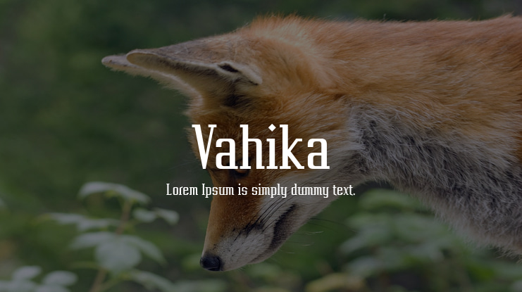 Vahika Font
