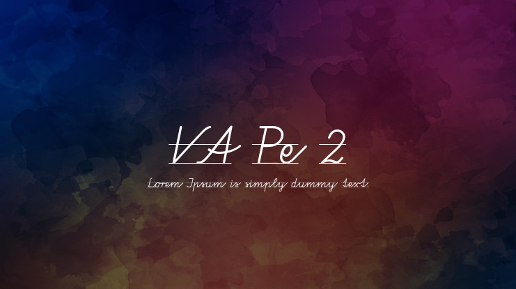VA Pe 2 Font