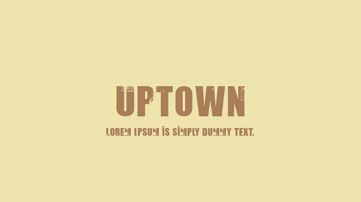Uptown Font