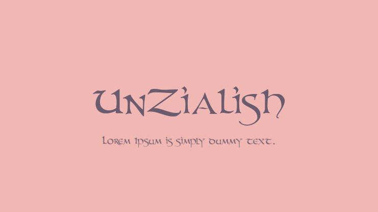 UnZialish Font
