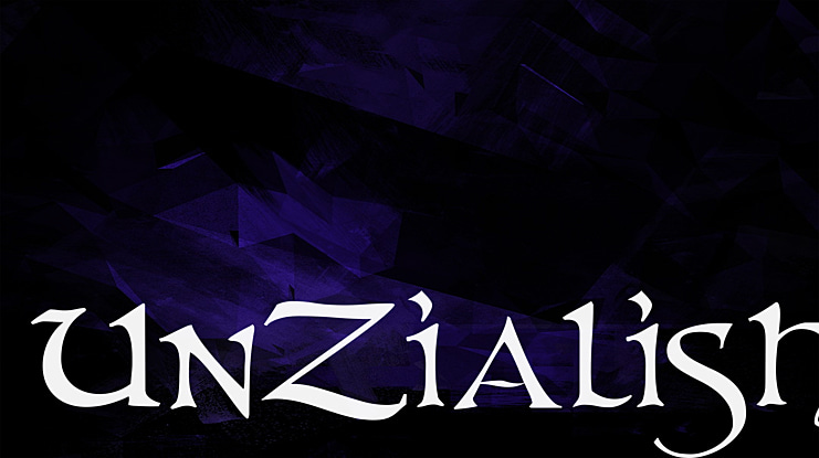 UnZialish Font