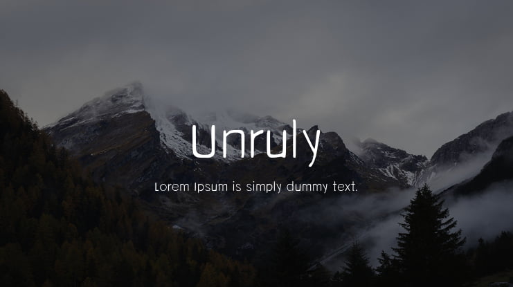 Unruly Font