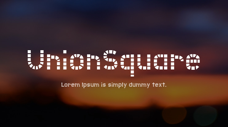 UnionSquare Font