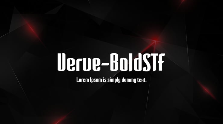 Verve-BoldSTF Font