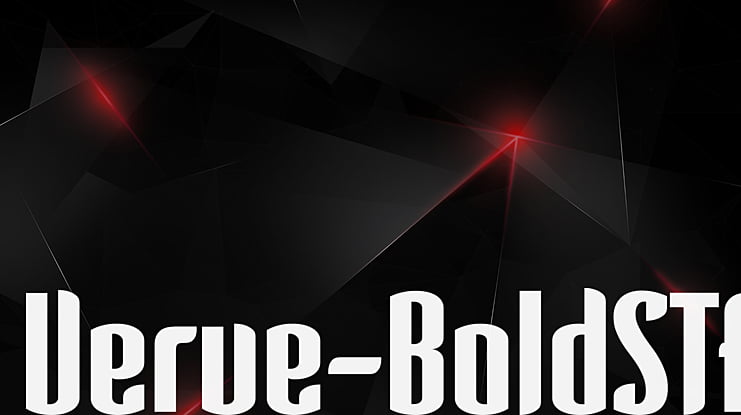 Verve-BoldSTF Font