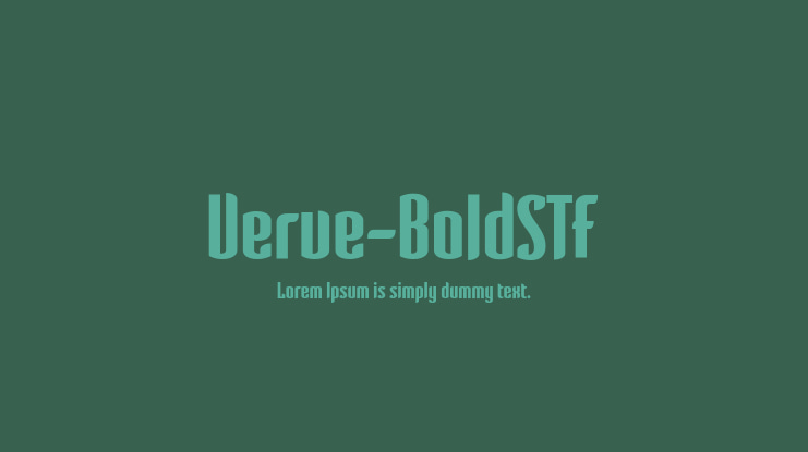 Verve-BoldSTF Font