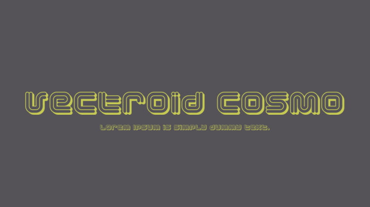 Vectroid Cosmo Font