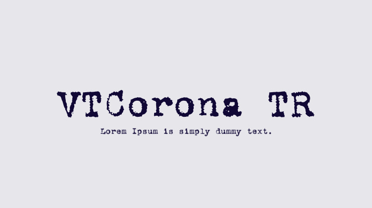 VTCorona TR Font