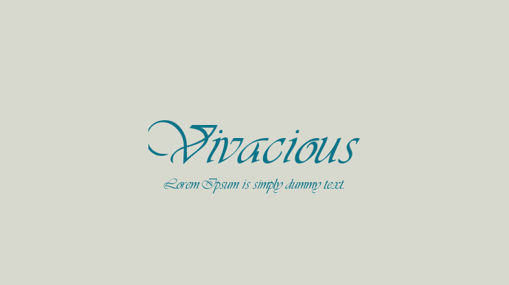 Vivacious Font
