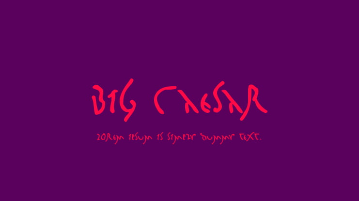 Big Caesar Font