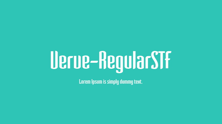 Verve-RegularSTF Font