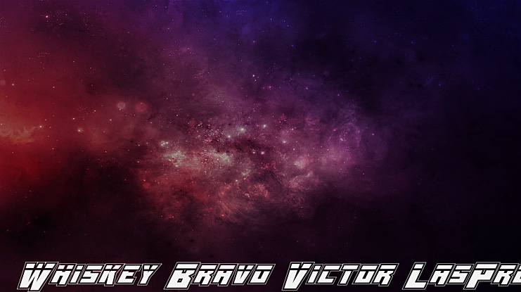 Whiskey Bravo Victor LasPro Font