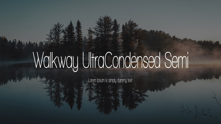 Walkway UltraCondensed Semi Font