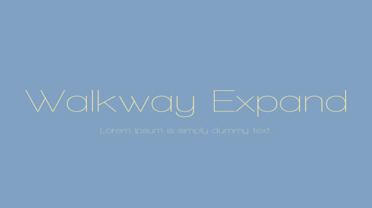 Walkway Expand Font
