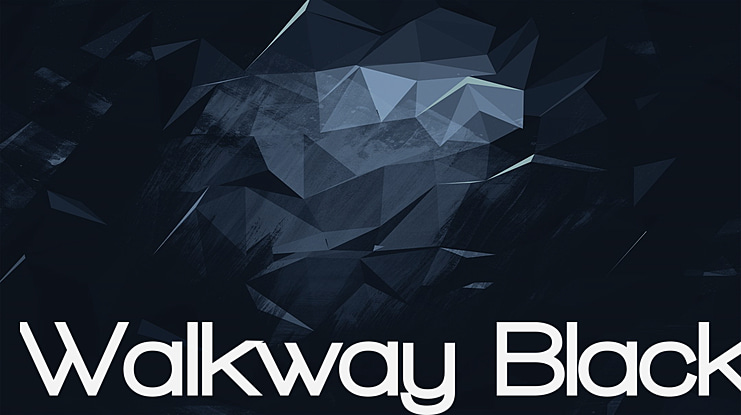 Walkway Black Font